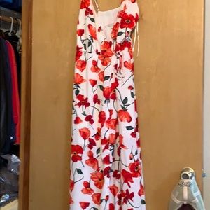 Buckle long wrap around dress